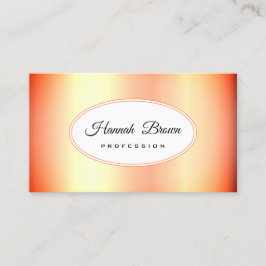 Solnedgång Bright Orange Ombre Färg Gradient Guld Visitkort