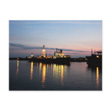 Solnedgång Bukt i Mexiko