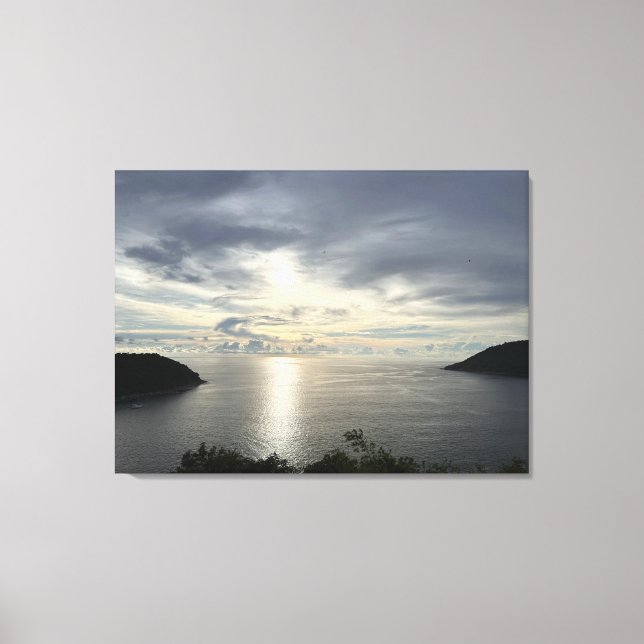 Solnedgång Canvastryck (Framsida)