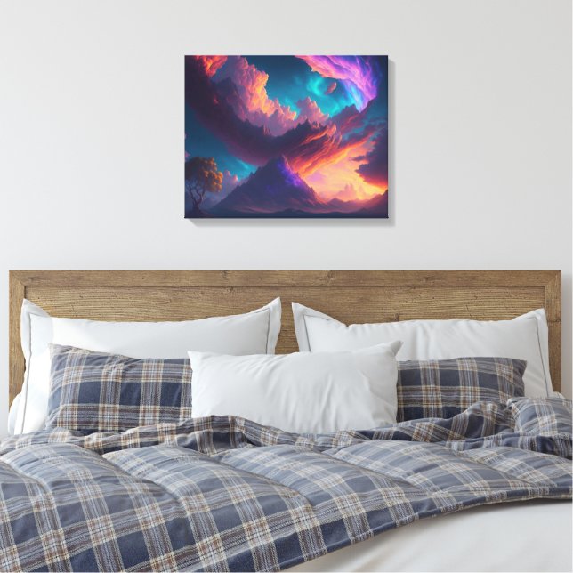 Solnedgång Canvastryck (Insitu (sovrum))