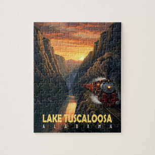Solnedgång Canyon – Lake Tuscaloosa, Alabama Pussel