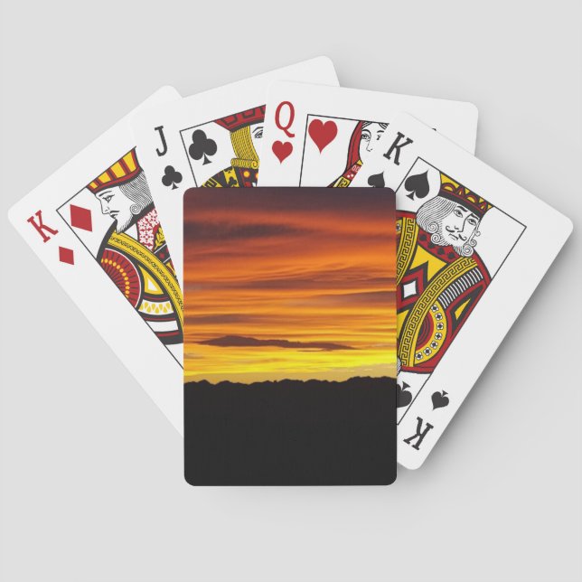 Solnedgång  casinokort (Baksidan)