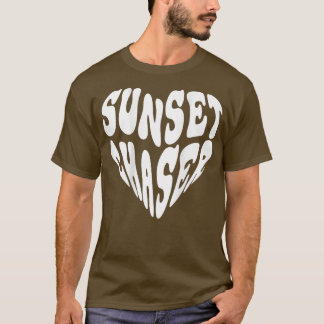 Solnedgång Chaser Heart Mood Say Aesthetic Clothin T Shirt