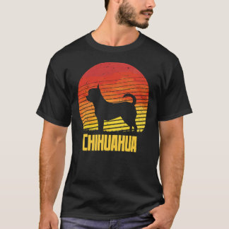 Solnedgång Chihuahua Coola Sunshine Hund Silhouett T Shirt