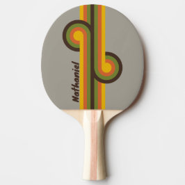Solnedgång Clover Randig Slinga med Namn Pingisracket