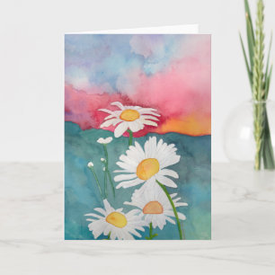Solnedgång Daisy Helgkort