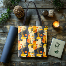 Solnedgång Desert Scene Hälsa Tote Bag Tygkasse