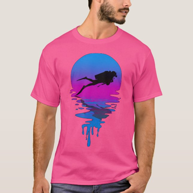 Solnedgång, Dyka T Shirt (Framsida)