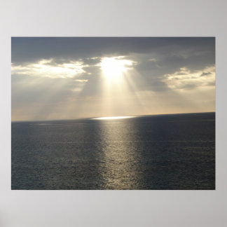 Solnedgång efter stormen poster