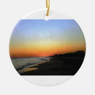 SOLNEDGÅNG EMERALD ISLE JULGRANSPRYDNAD KERAMIK