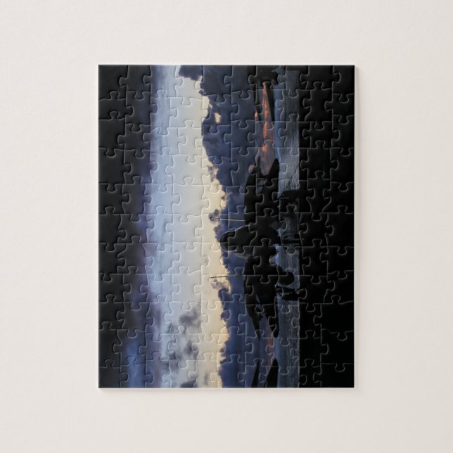 Solnedgång F-14 Pussel (Vertikal)