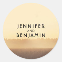 Solnedgång Fält Rustic Land Evening Bröllop