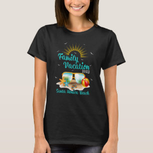 Solnedgång Familjesemester 2023 Kalifornien Santa T Shirt