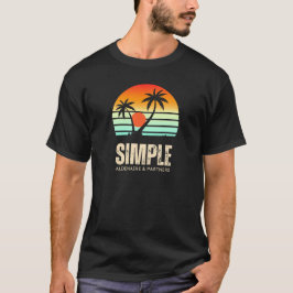 solnedgång färgrik t shirt