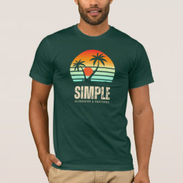 solnedgång färgrik t shirt