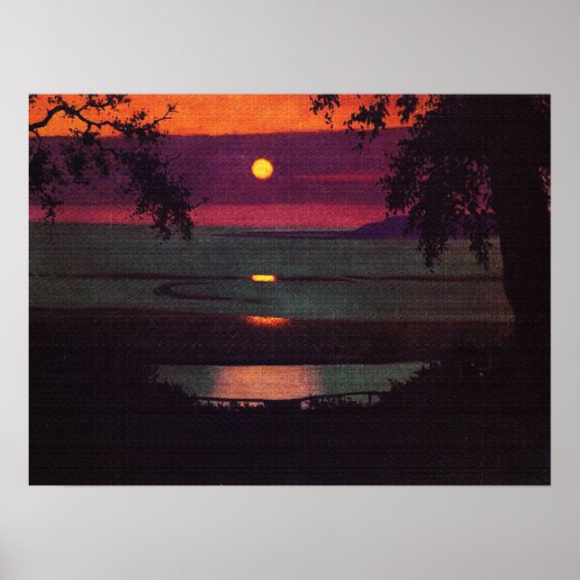 Solnedgång - Felix Vallotton Poster (Framsidan)