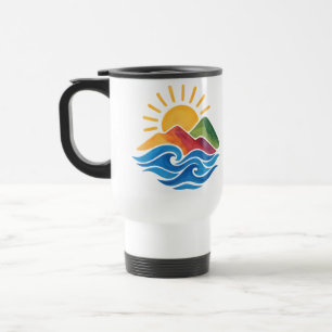 Solnedgång Fjäll Ocean Resemugg