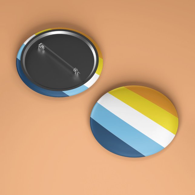 Solnedgång, Flagga, LGBT-symbol, Pride månad Knapp (Skapare uppladdad)