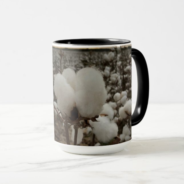 Solnedgång för bomull mugg (Framsida höger)