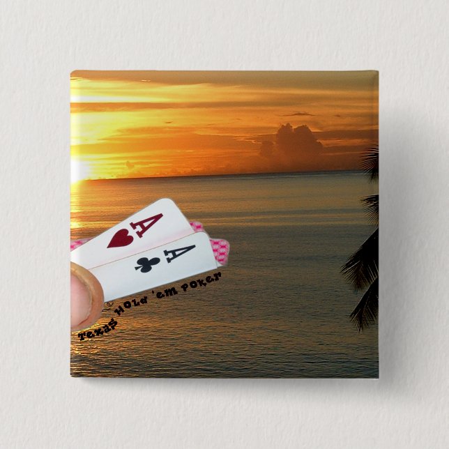 Solnedgång för em för Texas håll` Knapp (Framsida)