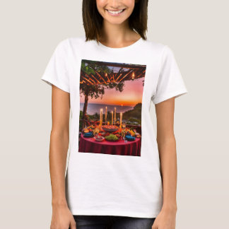 Solnedgång för kvinnors t-shirt