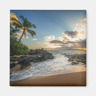 Solnedgång för Makena strandCove Magnet