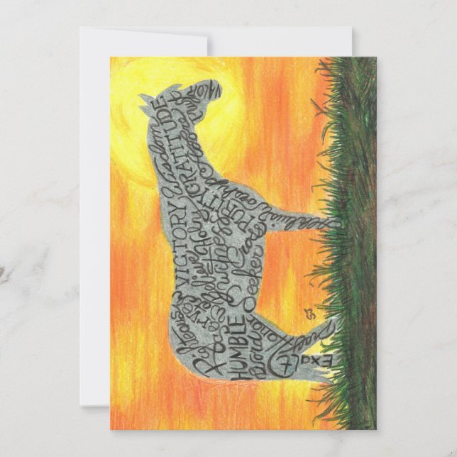 Solnedgång för platta kort av Sherry Jarvis  (Framsida)