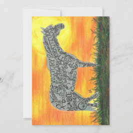 Solnedgång för platta kort av Sherry Jarvis