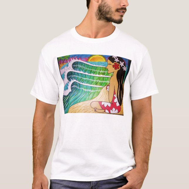 Solnedgång för utslagsplatsskjortaHinano flicka T-shirt (Framsida)