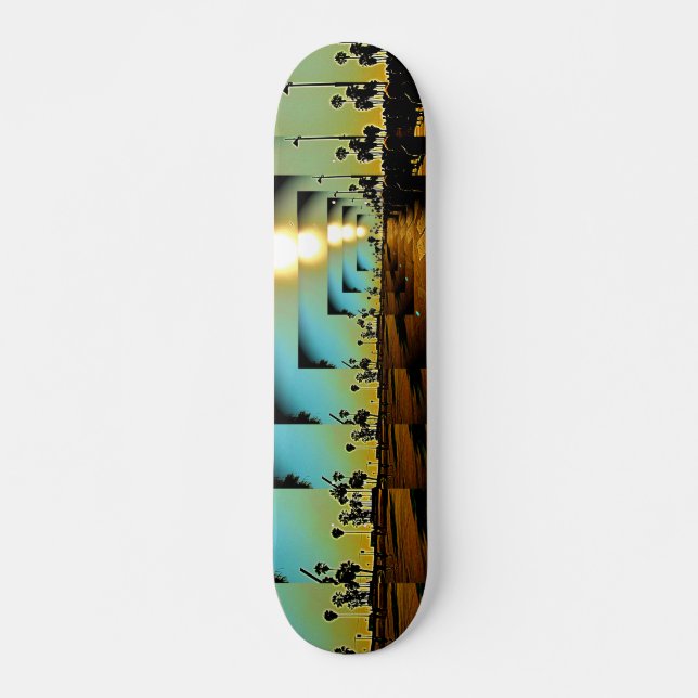 Solnedgång för Venedig strandCA Skateboard Bräda 19,5 Cm (Framsida)