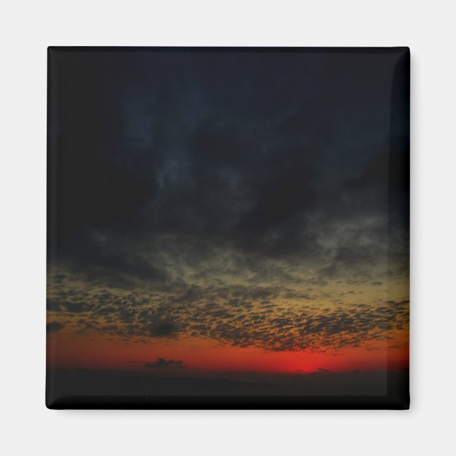 Solnedgång före stormen magnet (Framsidan)