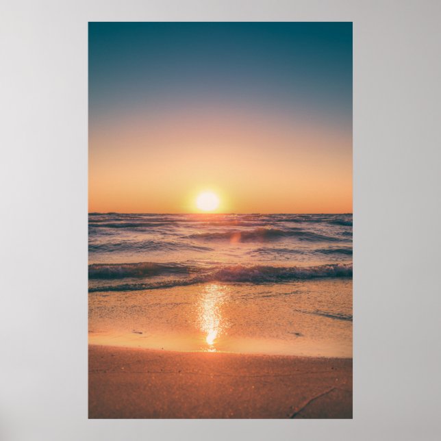 Solnedgång - fotografi #1 poster (Framsidan)