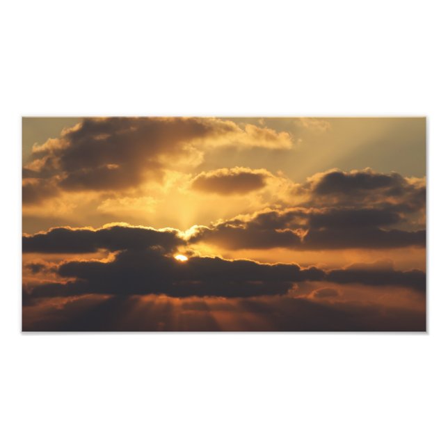 Solnedgång Fototryck (Framsidan)
