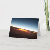 Solnedgång från flygplan