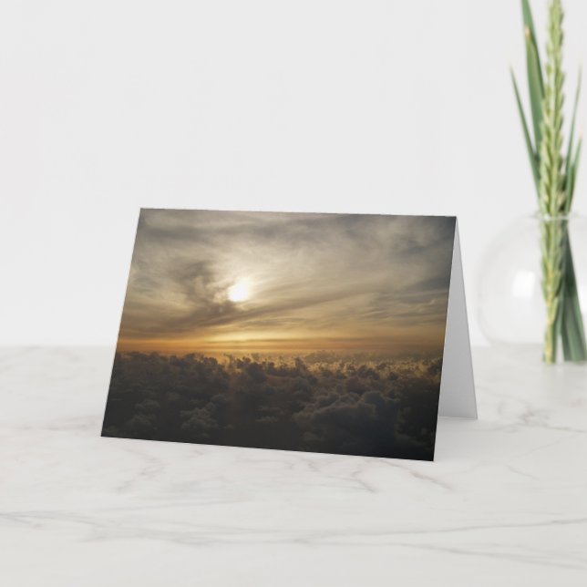 Solnedgång från Maui himmlar Kort (Framsida)