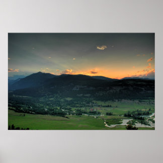 Solnedgång från Öster Poster