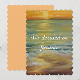 Solnedgång frieri inbjudningar