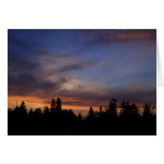 Solnedgång Hälsningskort