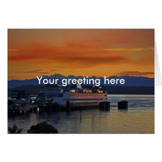 Solnedgång Hälsningskort