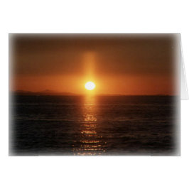 Solnedgång Hälsningskort