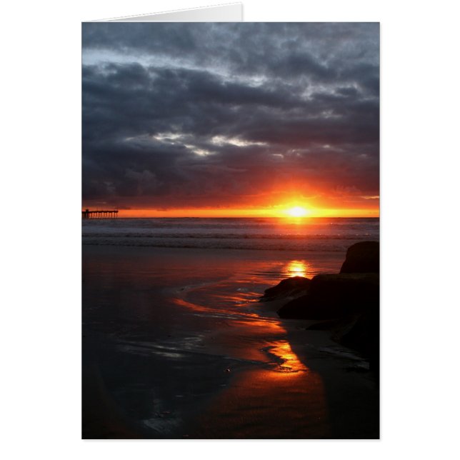 Solnedgång... Hälsningskort (Framsidan)