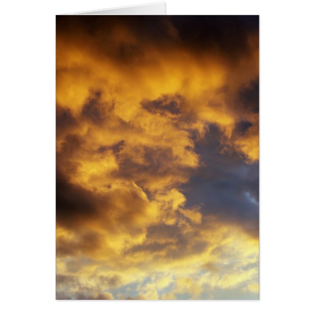 Solnedgång Hälsningskort (Framsidan)