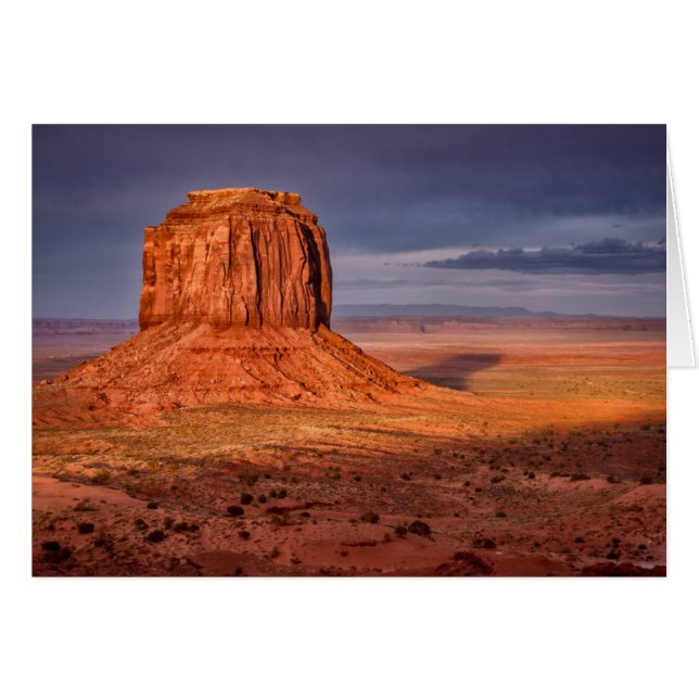 Solnedgång Hälsningskort (Framsidan Horizontal)