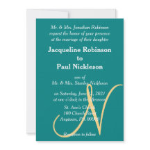 Solnedgång Hjärtan Turkos Grön Guld Monogram