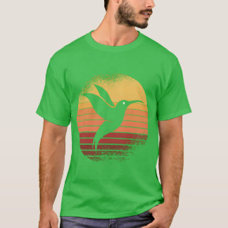 Solnedgång Hummingbird Hummingbird Birds lustig T Shirt
