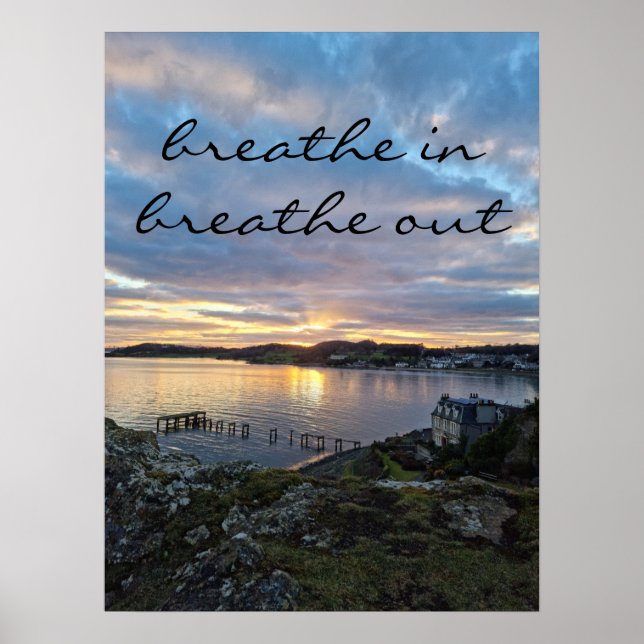 Solnedgång i Aberdour Poster (Framsidan)