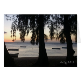 Solnedgång i Albion Hälsningskort