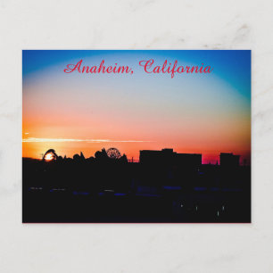 Solnedgång i Anaheim Vykort