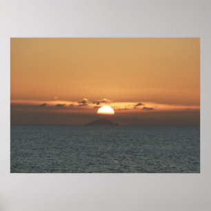 Solnedgång i Antigua I-Sjölandskap Fotografi Poster