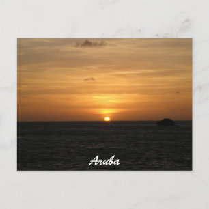 Solnedgång i Aruba Vykort